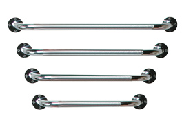 Chrome Knurled Grab Bars